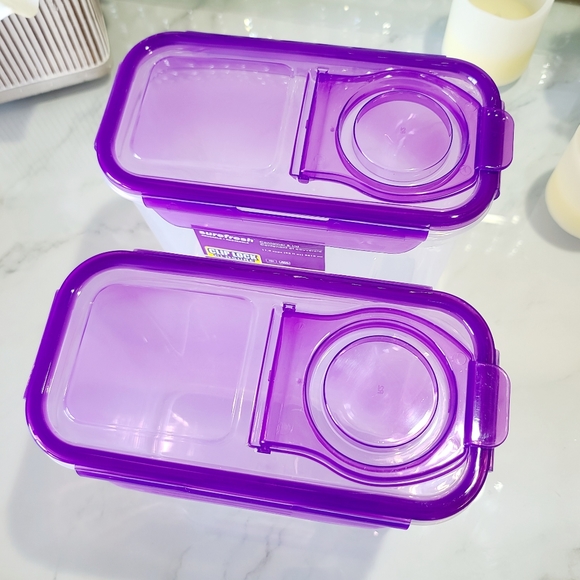 2 Pc Set - Surefresh Cereal Keeper + Lid - Picture 8 of 9